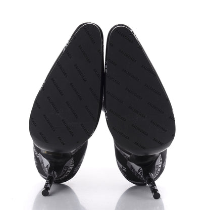 Balenciaga Spandex Losange Monogram 110mm Booties 39 Gris Black 6 of 7