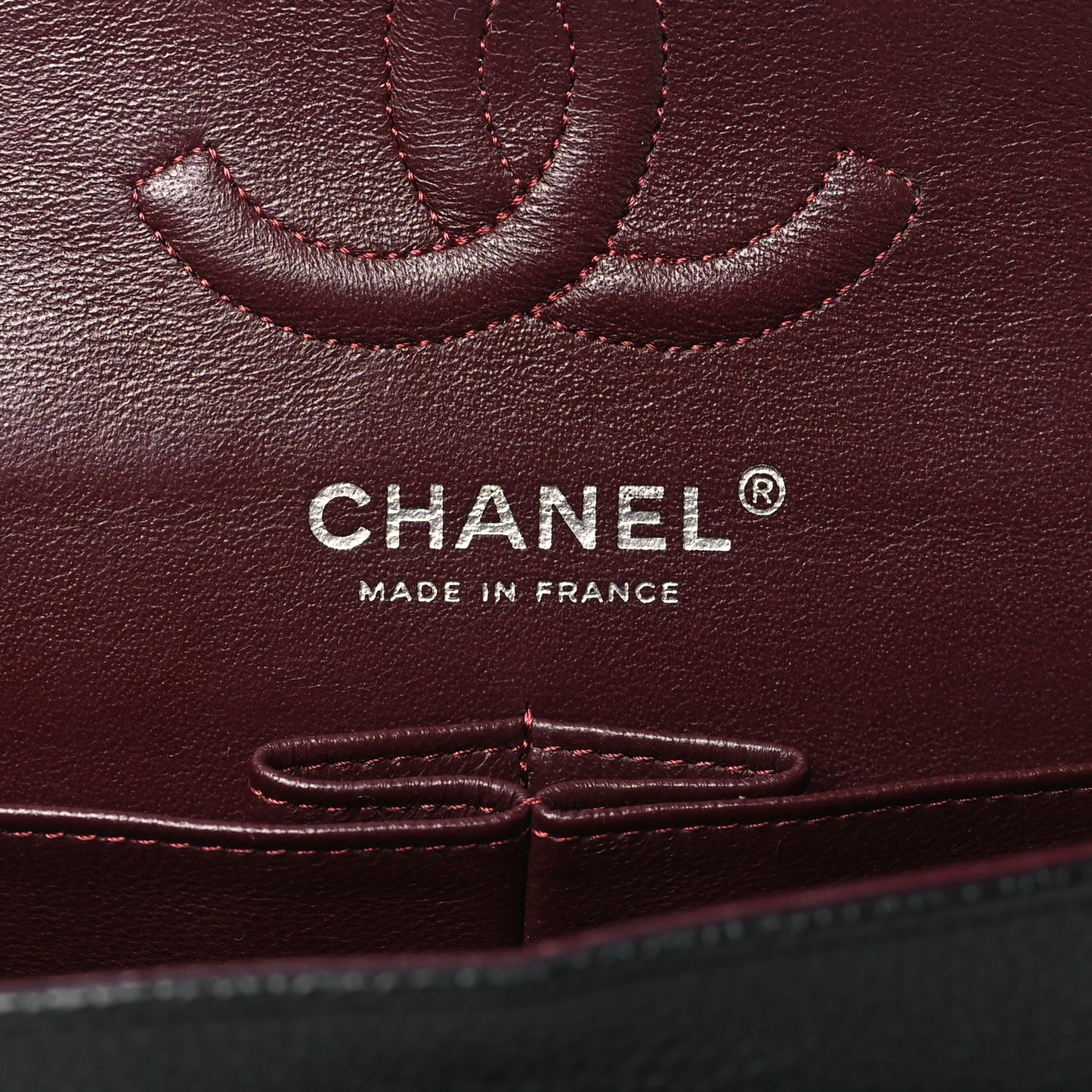 Caviar Quilted Small Double Flap Black