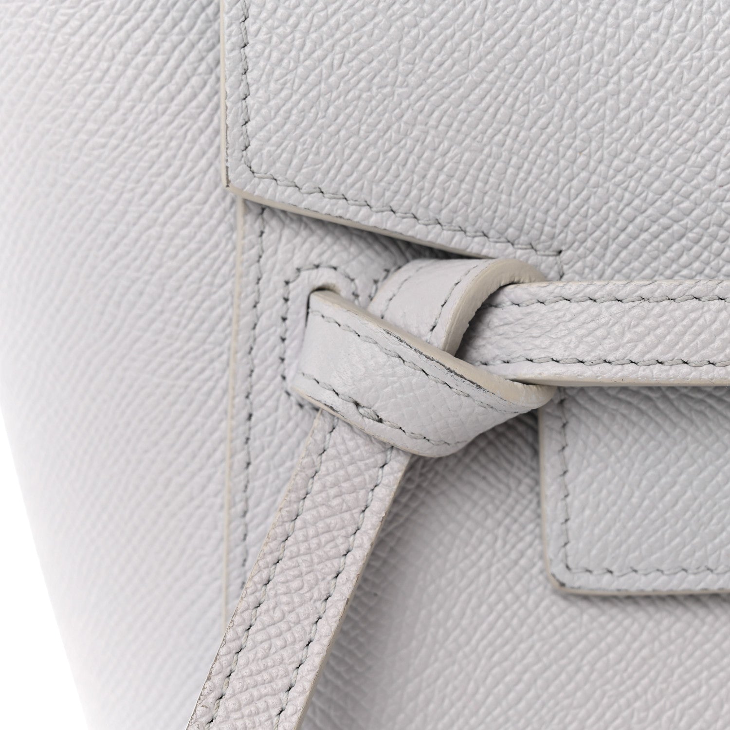 Celine Grained Calfskin Nano Belt Bag Mineral 11 of 12