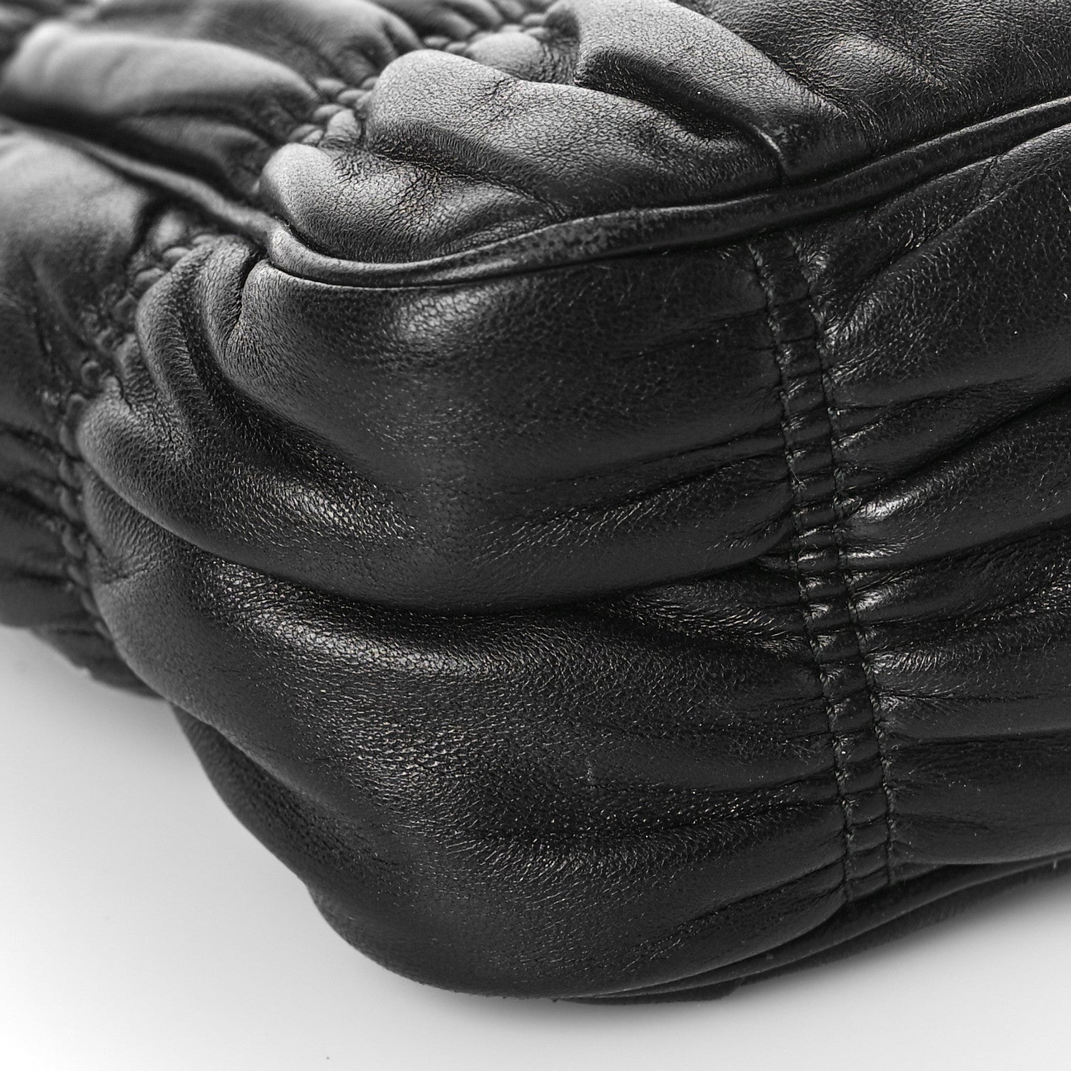 Prada Nappa Gaufre Re-Edition 2005 Shoulder Bag Black 8 of 11