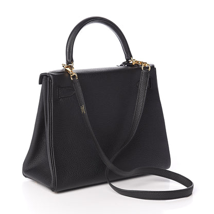 Hermes Togo Kelly Retourne 28 Black 2 of 10