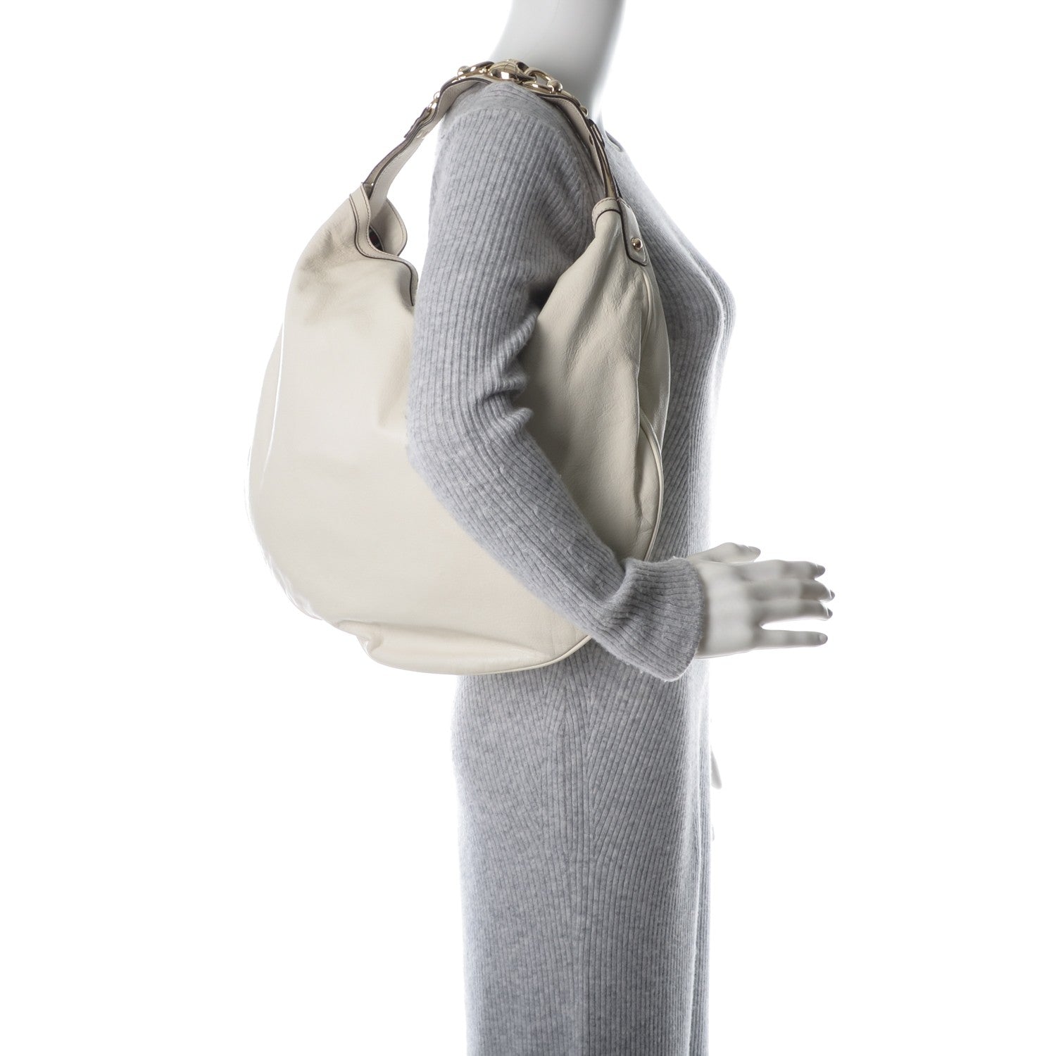 Gucci Calfskin Wave Hobo Off White 2 of 7