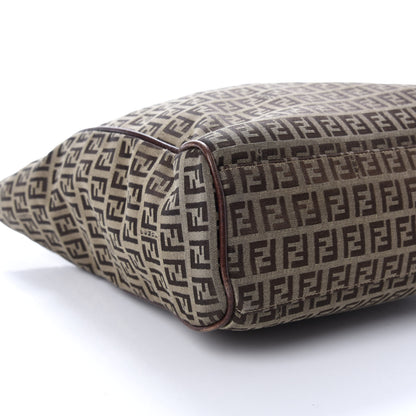 Fendi Zucchino Vitello Tote Mogano Panna Bruciato 9 of 11