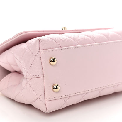 Chanel Caviar Quilted Mini Coco Handle Flap Light Pink 10 of 12