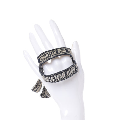 Christian Dior Woven Cotton J'Adior Friendship Bracelet Set Navy 2 of 3