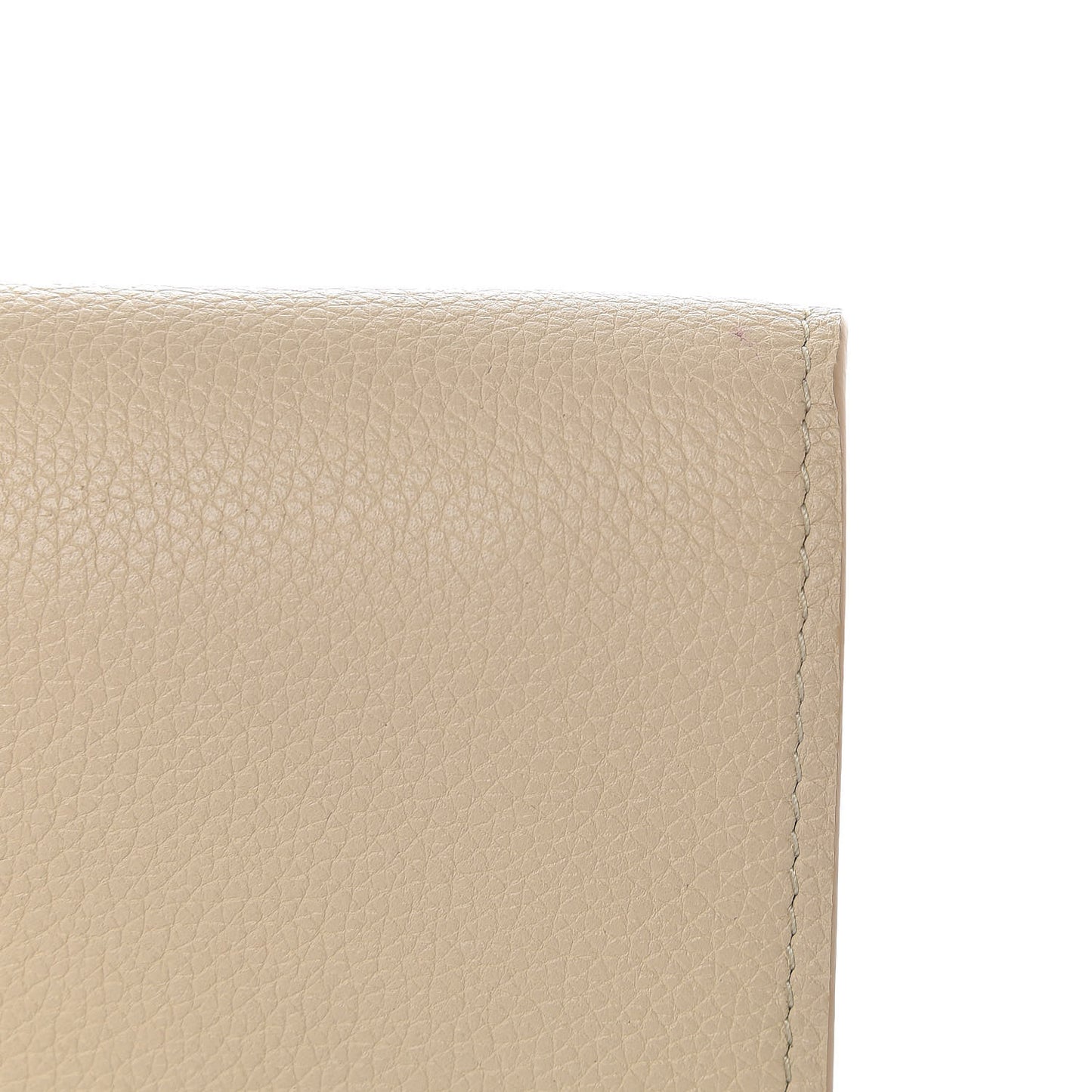 Calfskin Lockme II Wallet Vanille Black