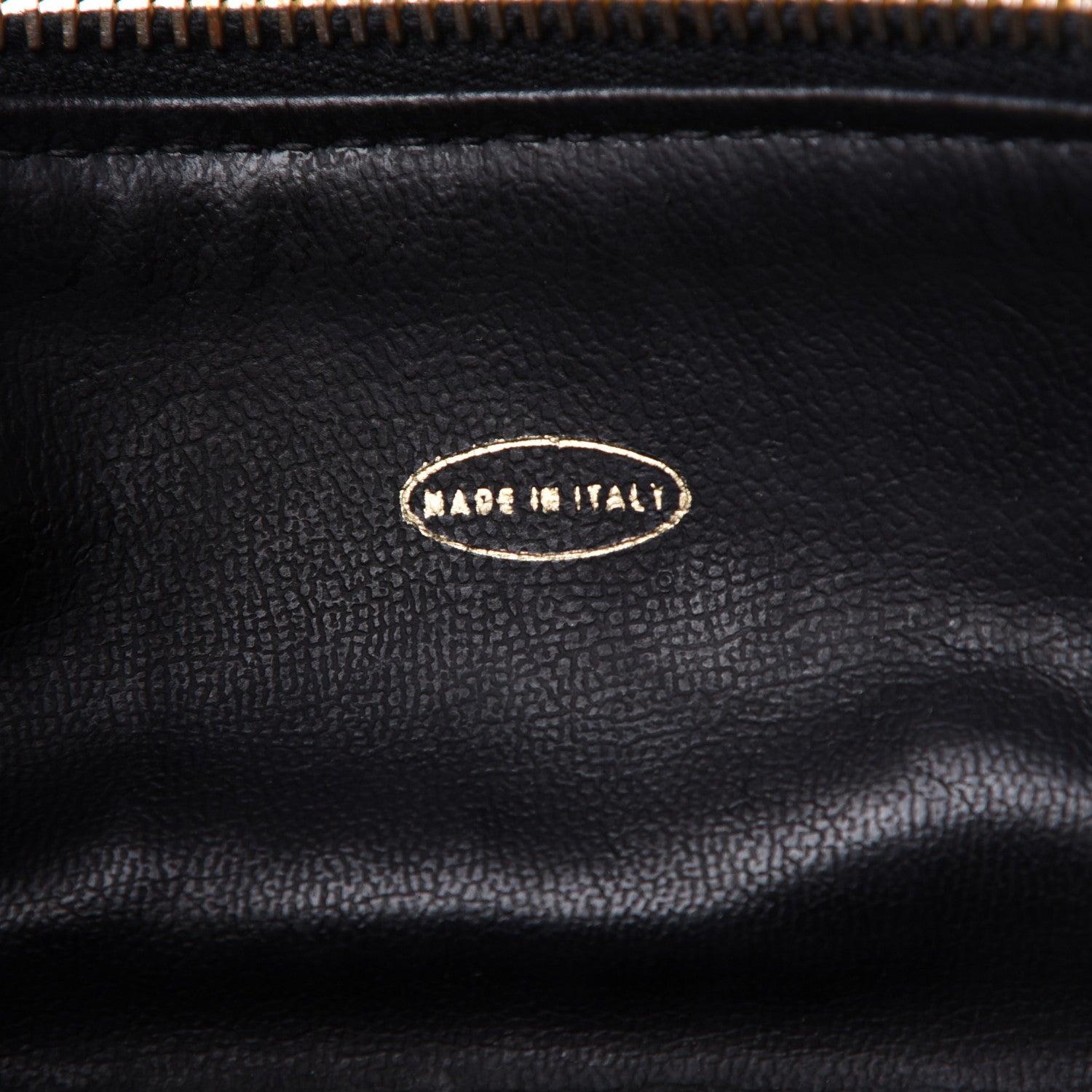 Chanel Lambskin Vanity Cosmetic Case Black 6 of 12