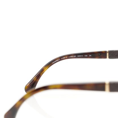 Chanel Lambskin Quilted CC Aviator Sunglasses 4195-Q Brown 5 of 7