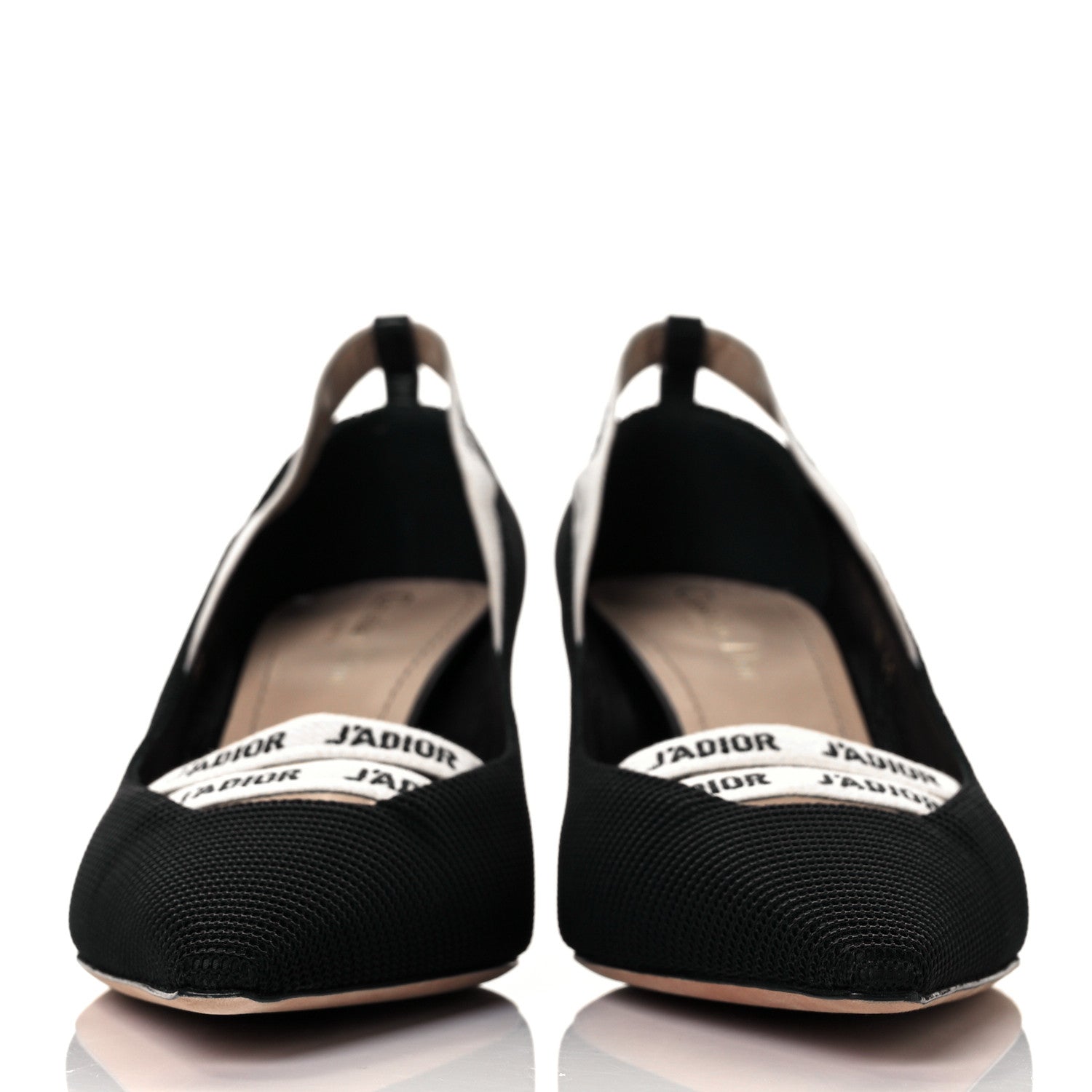 Christian Dior Technical Canvas J'Adior Ribbon Pumps 41 Black 2 of 9