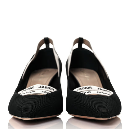 Christian Dior Technical Canvas J'Adior Ribbon Pumps 41 Black 2 of 9