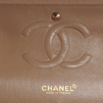 Chanel Caviar Quilted Medium Double Flap Beige 6 of 8
