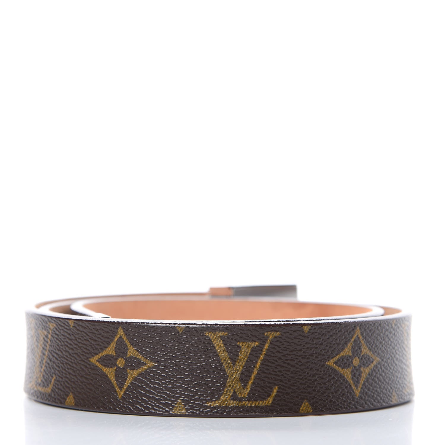 Louis Vuitton Monogram Ceinture Belt Silver Buckle 80 32 3 of 10
