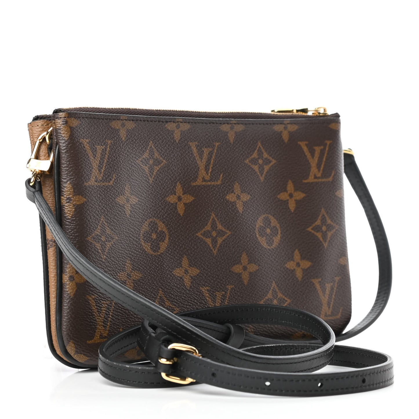 Reverse Monogram Giant Double Zip Pochette