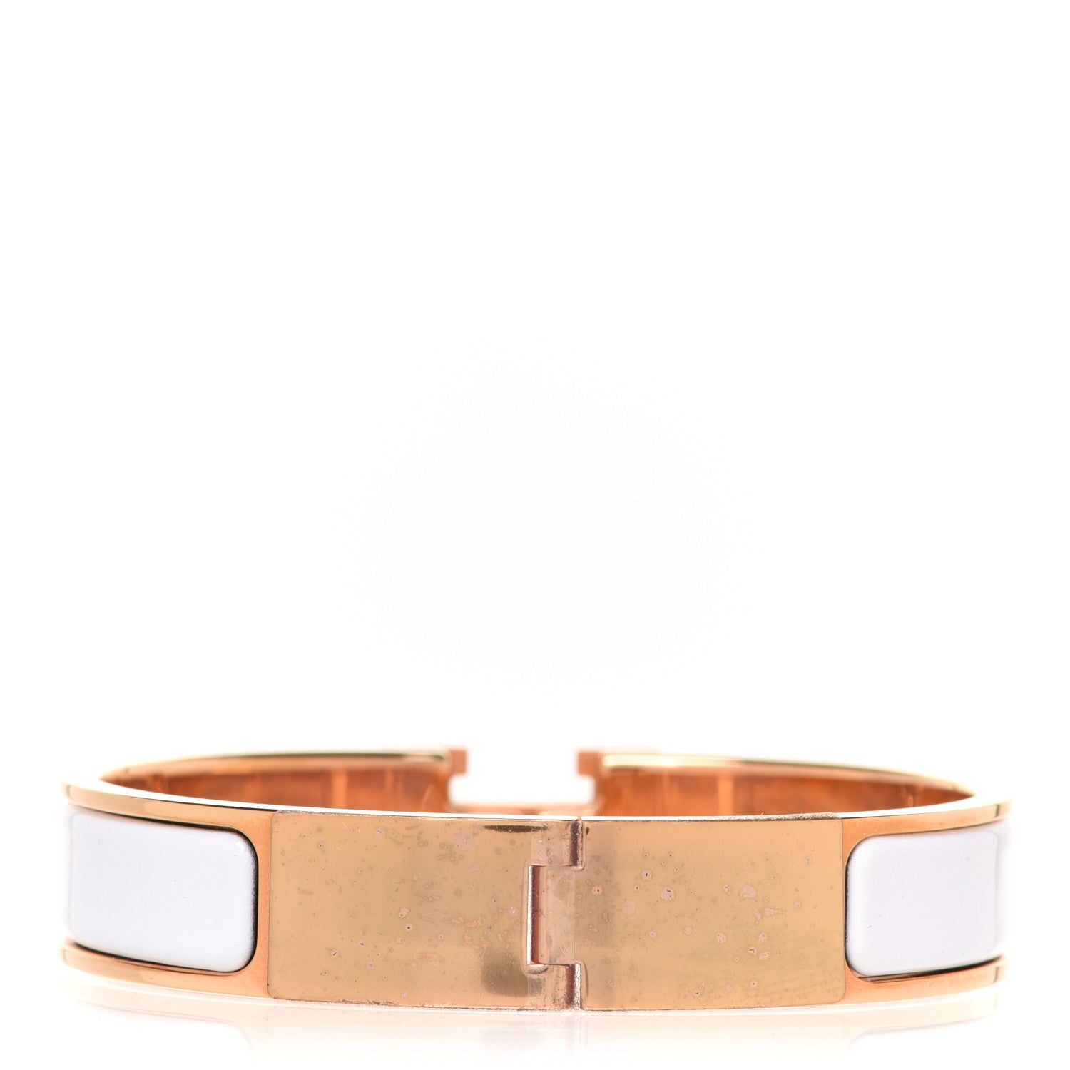 Hermes Enamel Narrow Clic Clac H Bracelet PM White 3 of 6