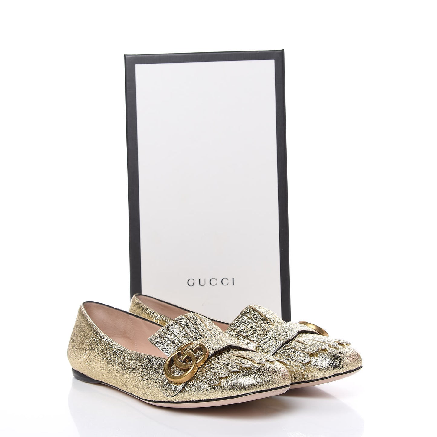 Galassia GG Marmont Fringe Flats 39 Platino