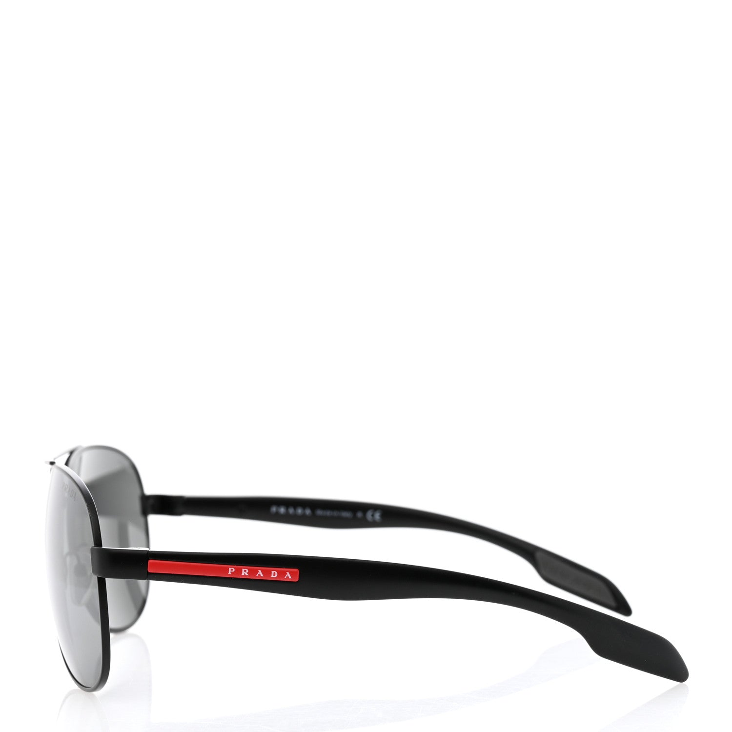 Prada Aviator Sunglasses SPS 53P Black 3 of 8