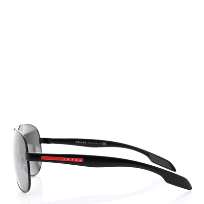 Prada Aviator Sunglasses SPS 53P Black 3 of 8