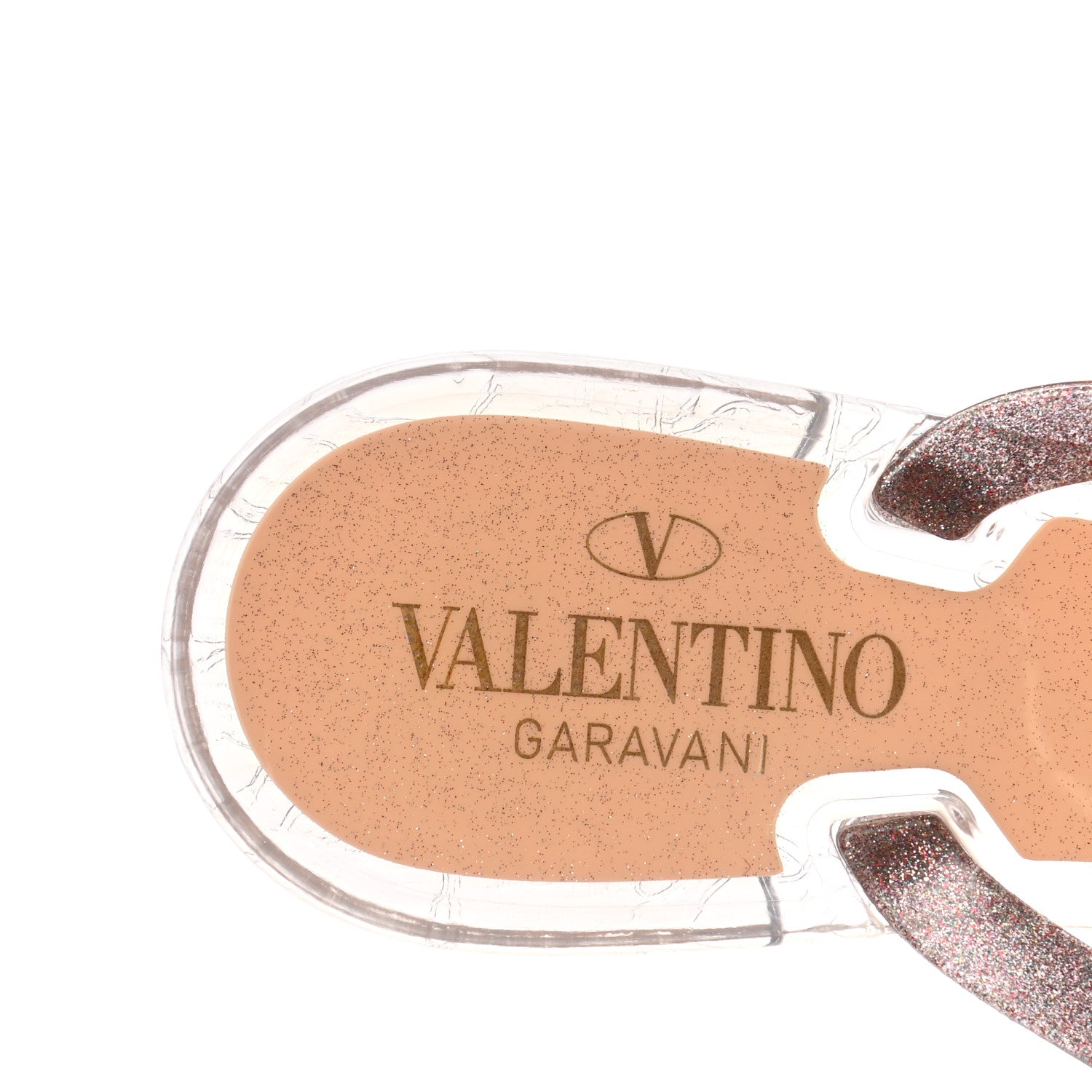 Valentino Garavani PVC Jelly Glitter Rockstud Bow Thong Sandals 40 Multicolor 7 of 7