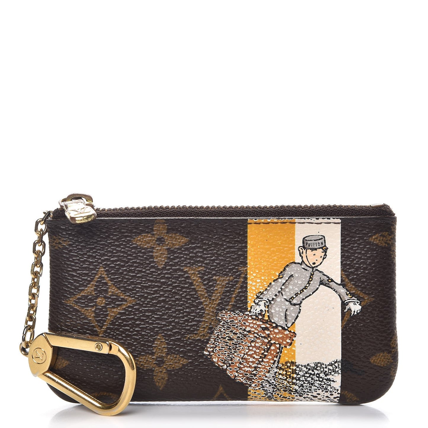 Monogram Groom Key Pouch