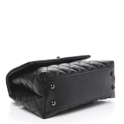 Chanel Caviar Quilted Mini Coco Handle Flap So Black 4 of 11