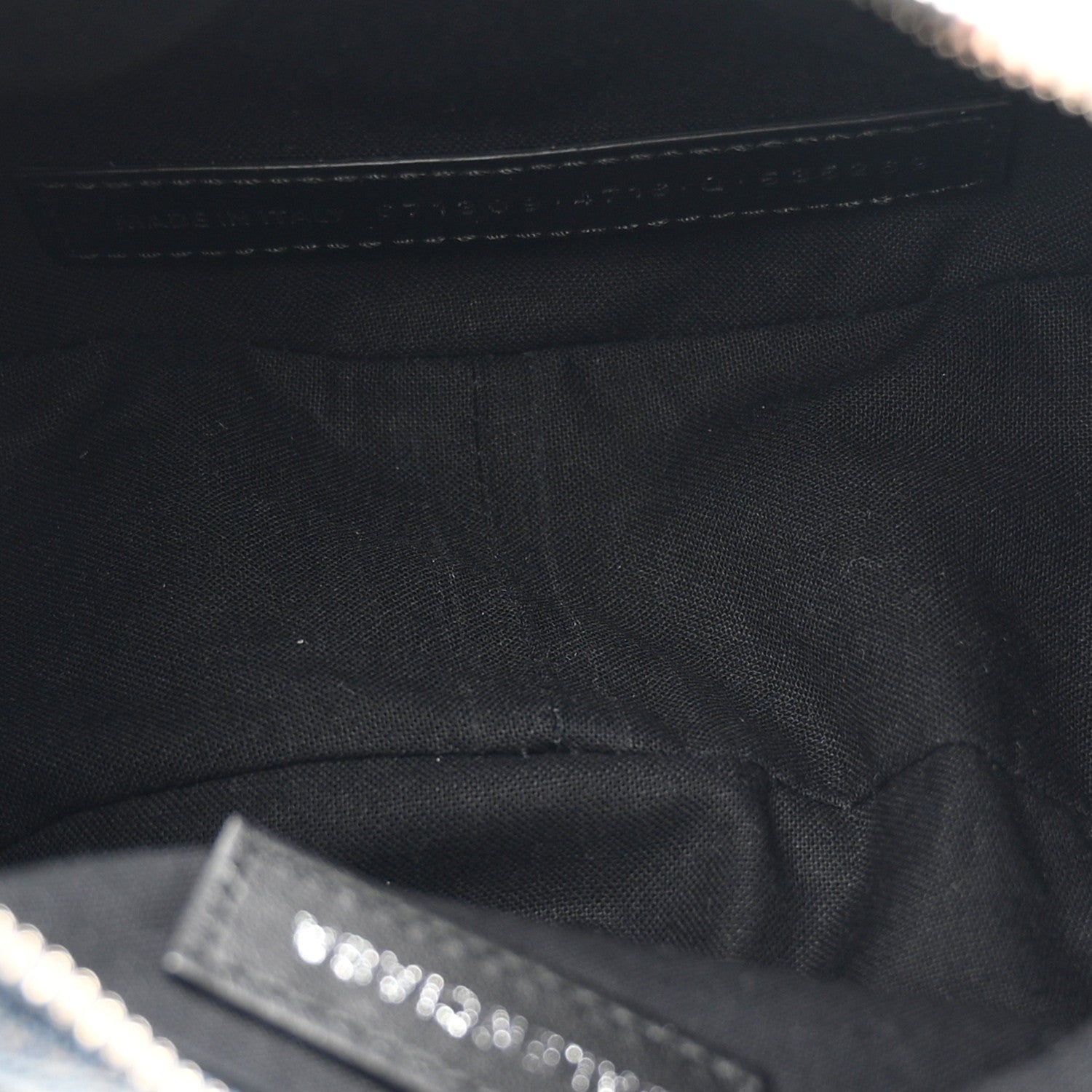 Balenciaga Bleached Denim BB Monogram Le Cagole Shoulder Bag XS Blue 6 of 11