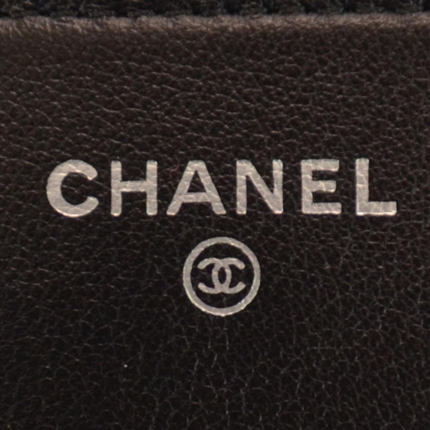 Chanel Patent Quilted Wallet On Chain WOC Black 6 of 9