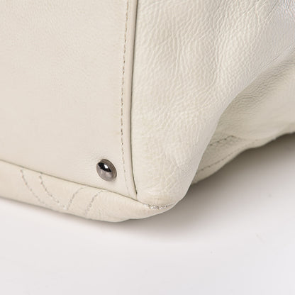 Chanel Calfskin Large Diamond Stitch Tote White 17 of 17