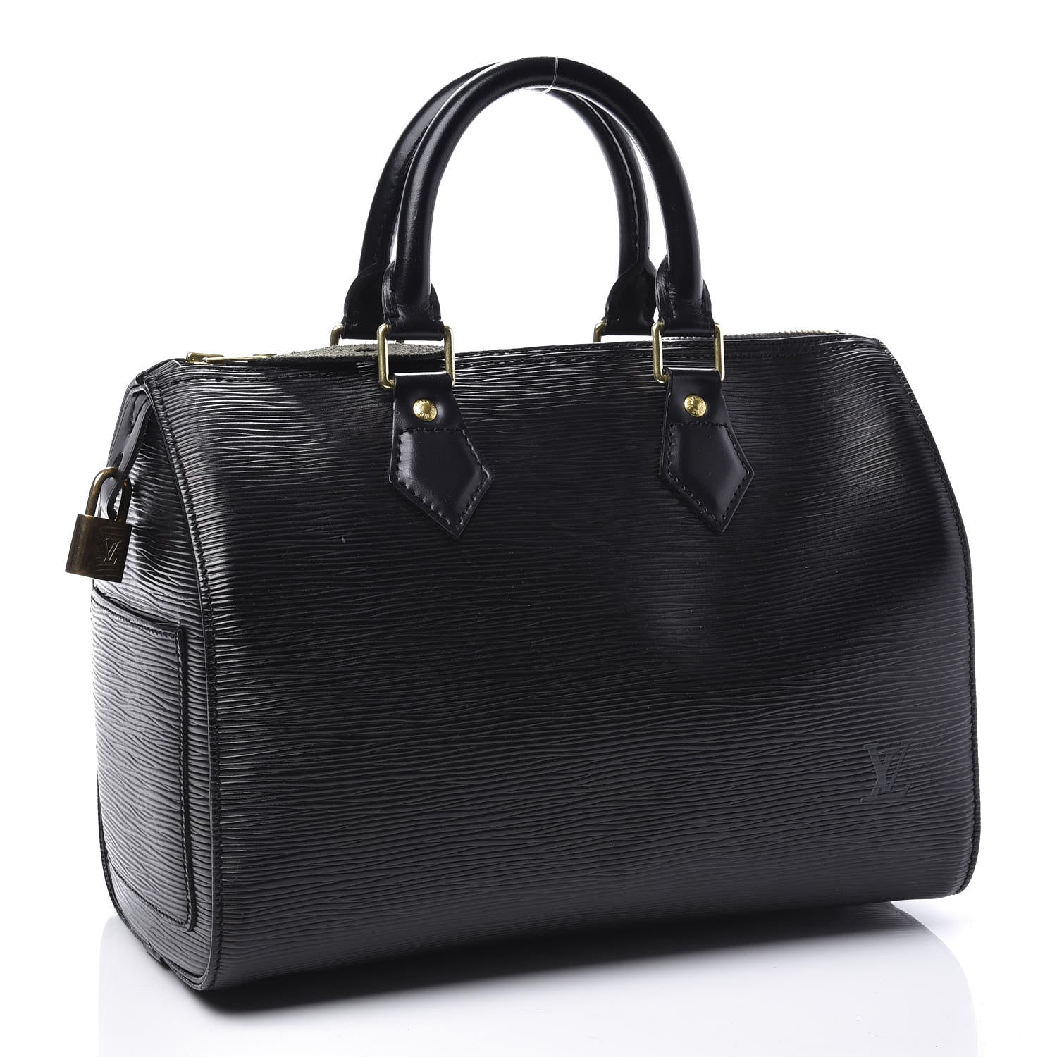 Louis Vuitton Epi Speedy 25 Black 2 of 11