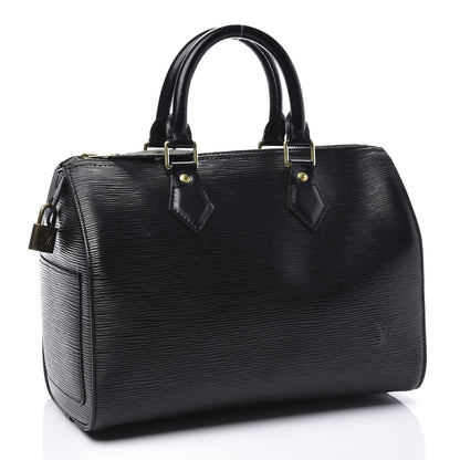 Louis Vuitton Epi Speedy 25 Black 2 of 11