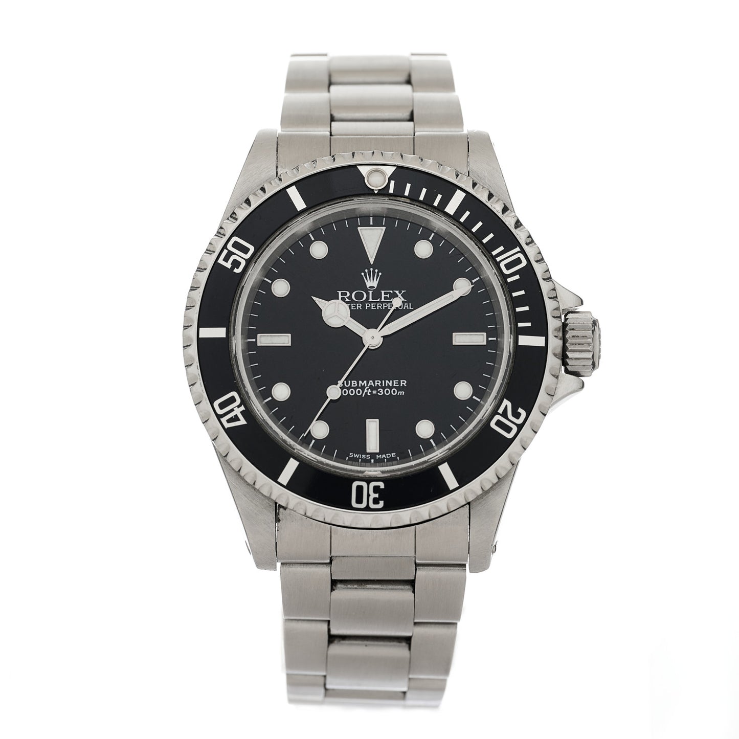 Stainless Steel 40mm Oyster Perpetual Submariner Watch Black 14060M
