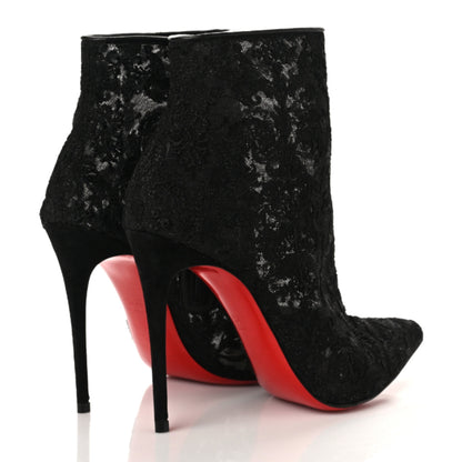 Christian Louboutin Lace Gipsybootie 100 Ankle Boots 35.5 Black 4 of 7