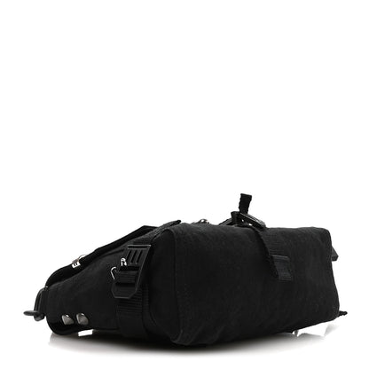 Balenciaga Canvas Pierced Army Messenger Bag Black 4 of 10