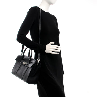 Mulberry Natural Grain Leather Small New Bayswater Black 2 of 6