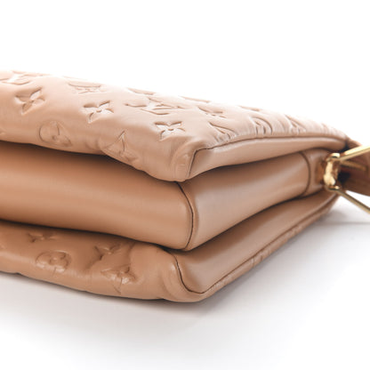 Louis Vuitton Lambskin Embossed Monogram Coussin PM Camel 8 of 8