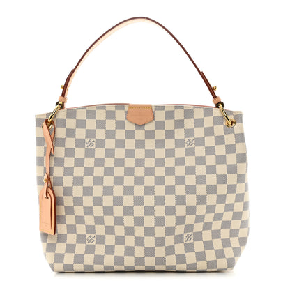 Louis Vuitton Damier Azur Graceful PM Rose Ballerine 1 of 10