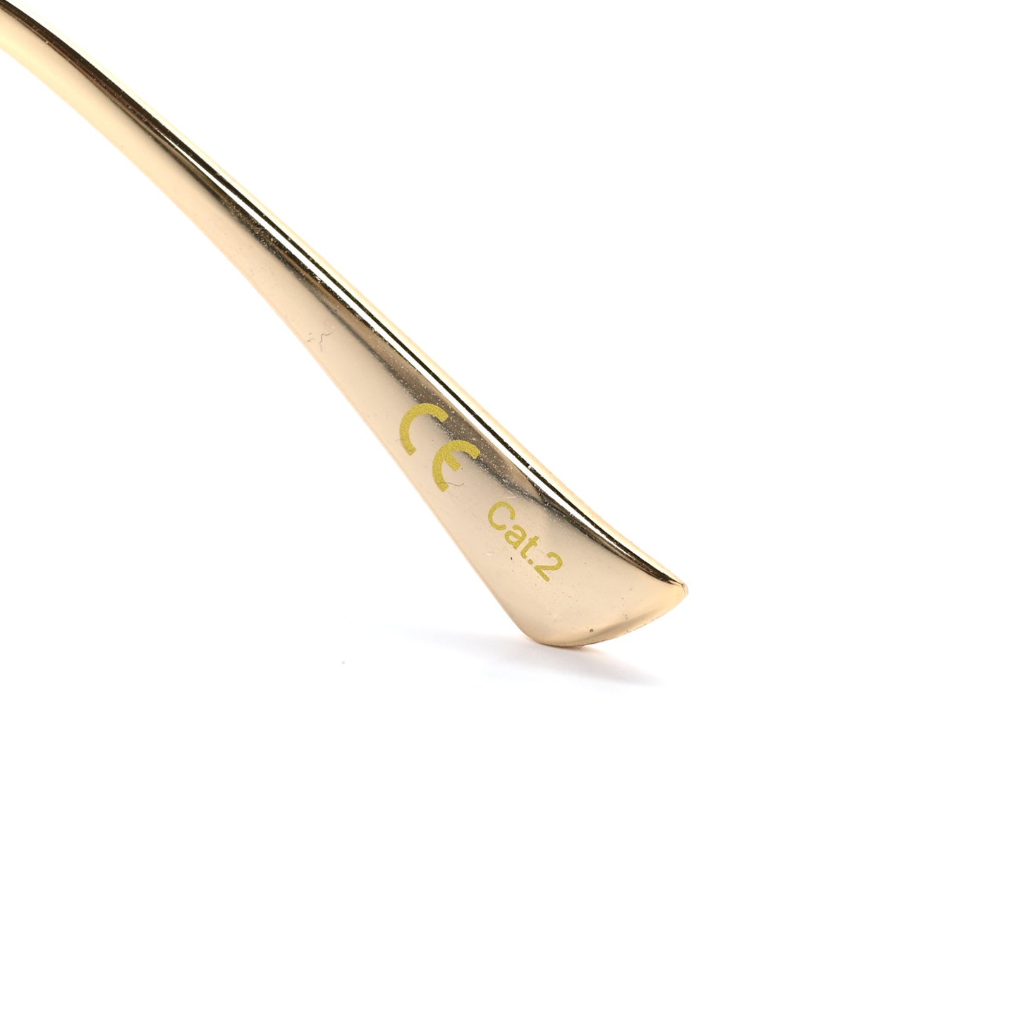 Metal Oversized Round Frame Sunglasses GG0645S Gold Grey