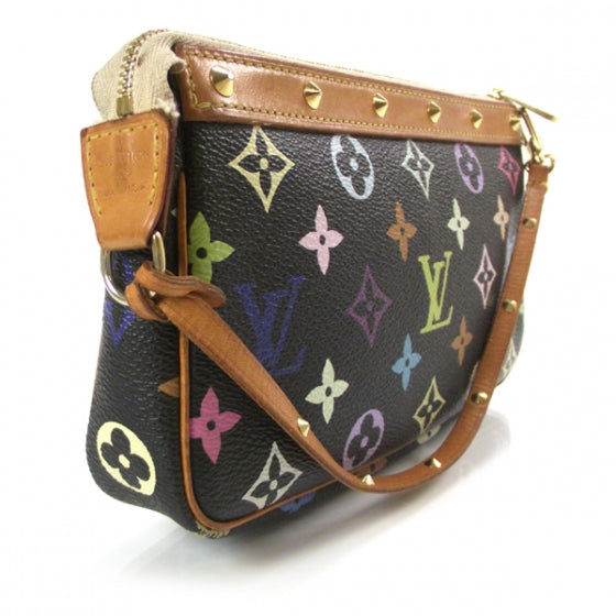 Monogram Multicolor Pochette Accessories Black