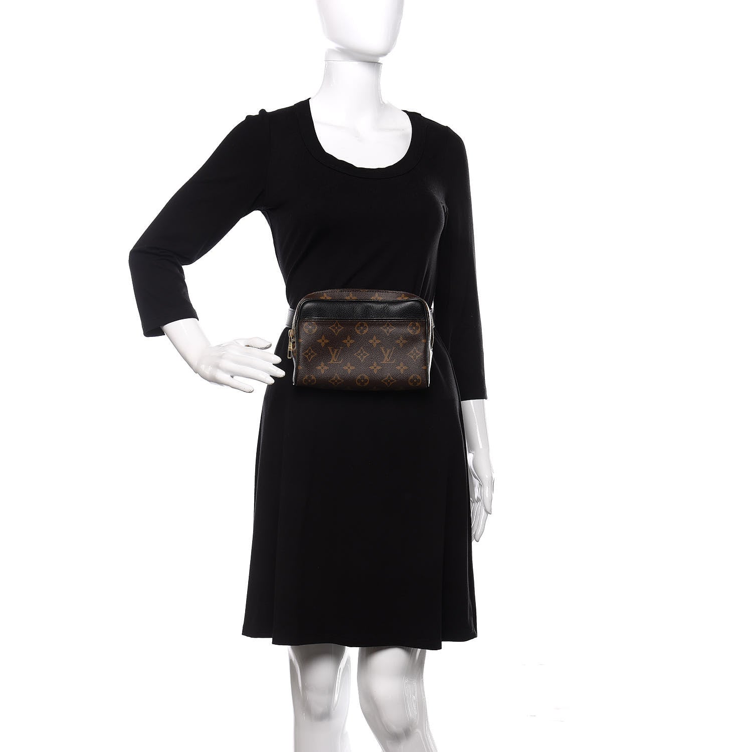 Louis Vuitton Monogram Uniformes Belt Bag Black 2 of 10