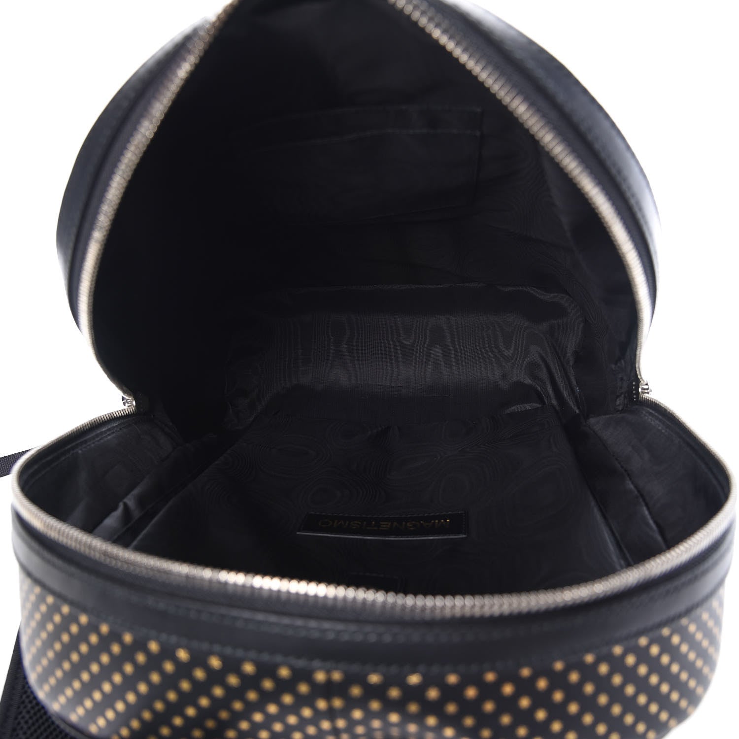 Gucci X SEGA Calfskin GUCCY Stars Dome Backpack Black Gold 7 of 10