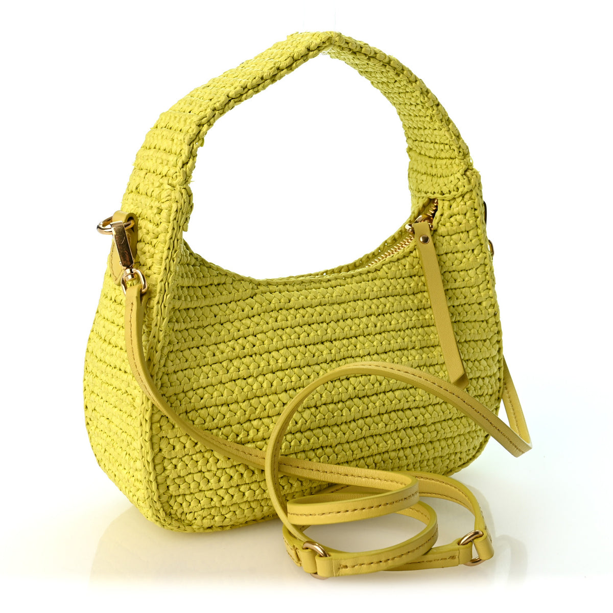 Crochet Mini Wander Hobo Citrus Yellow