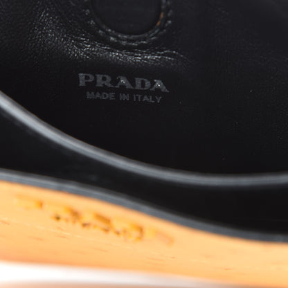 Prada Ostrich Small Margit Hobo Shoulder Bag Mimosa 7 of 10
