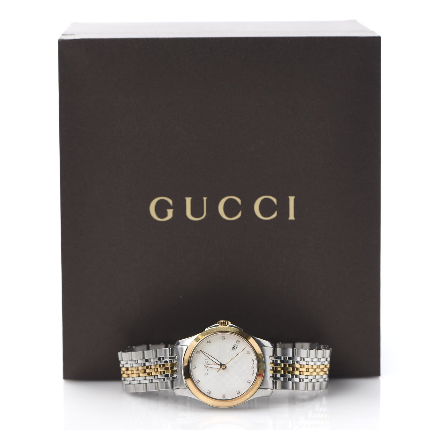 Gucci Stainless Steel Diamond 27mm 126.5 G-Timeless Quartz Watch White 8 of 8