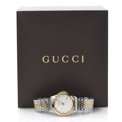Gucci Stainless Steel Diamond 27mm 126.5 G-Timeless Quartz Watch White 8 of 8