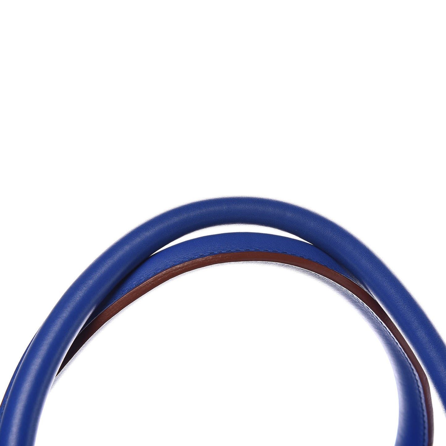 Natural Calfskin Large Tie Knot Tote Royal Blue