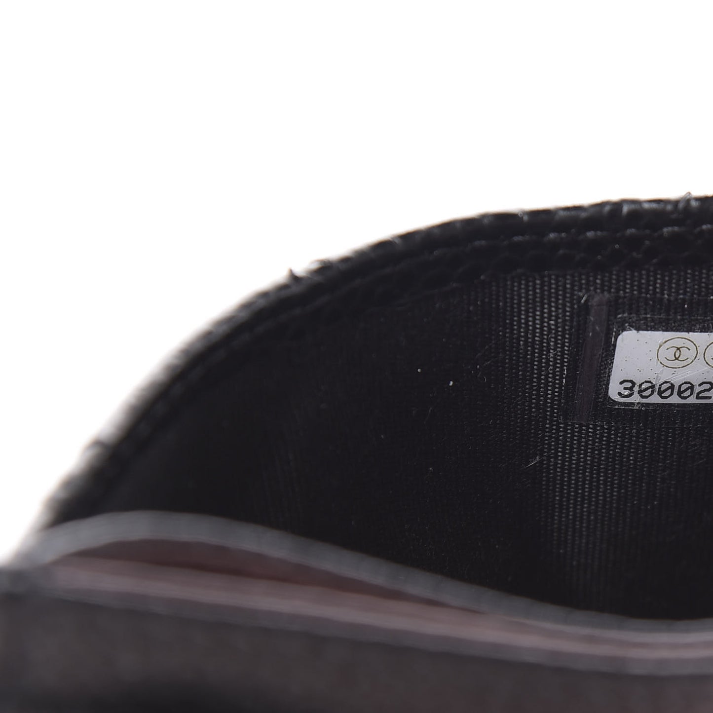 Caviar Quilted Card Holder Black