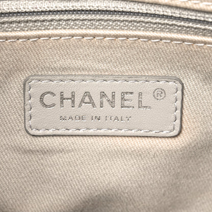Chanel Aged Calfskin Quilted Be CC Tote Black 7 of 12