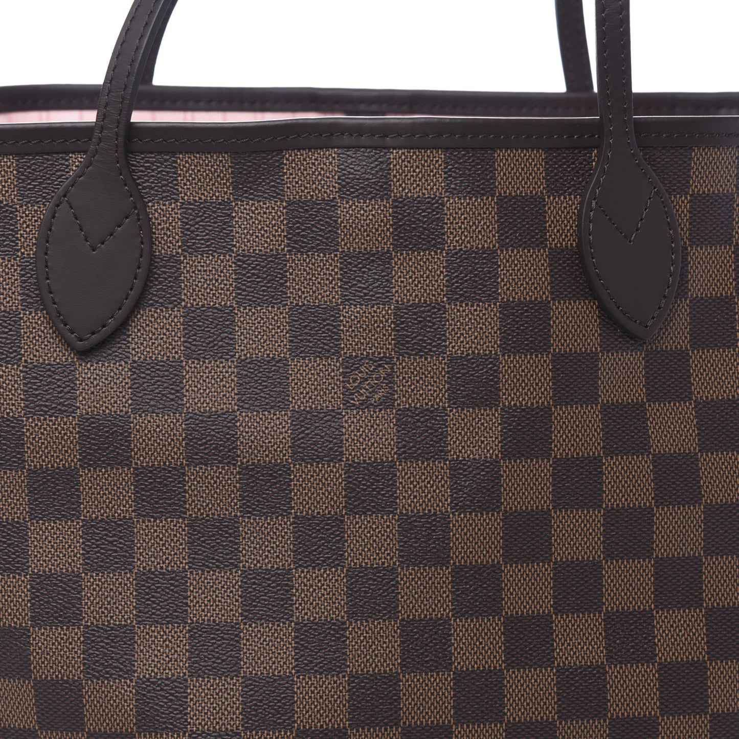 Damier Ebene Neo Neverfull MM Rose Ballerine
