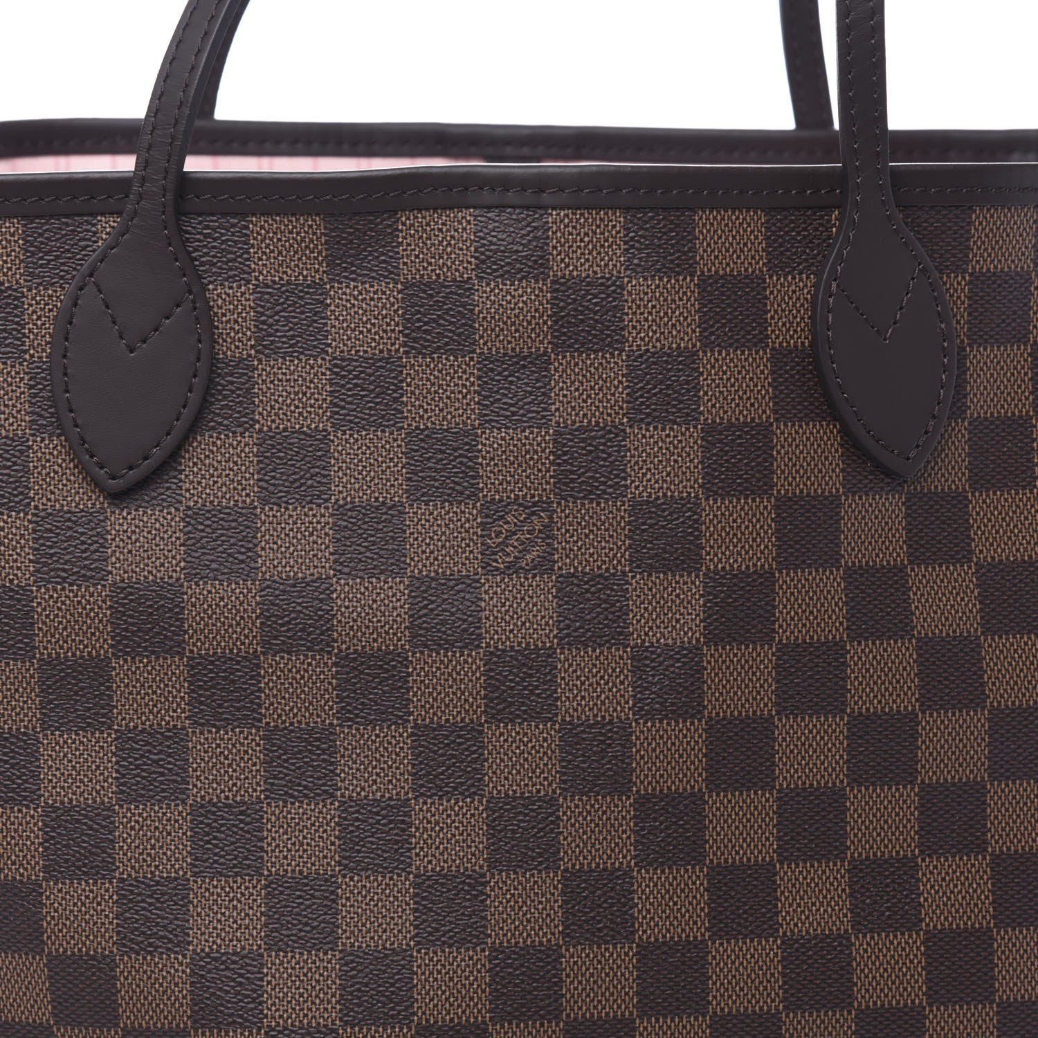 Louis Vuitton Damier Ebene Neo Neverfull MM Rose Ballerine 12 of 12