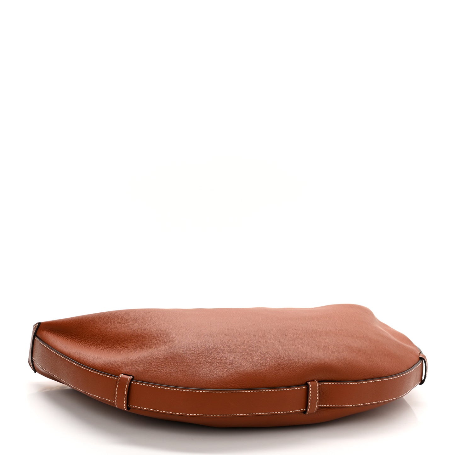 Supple Calfskin Medium Strap Leandre Shoulder Bag Brown