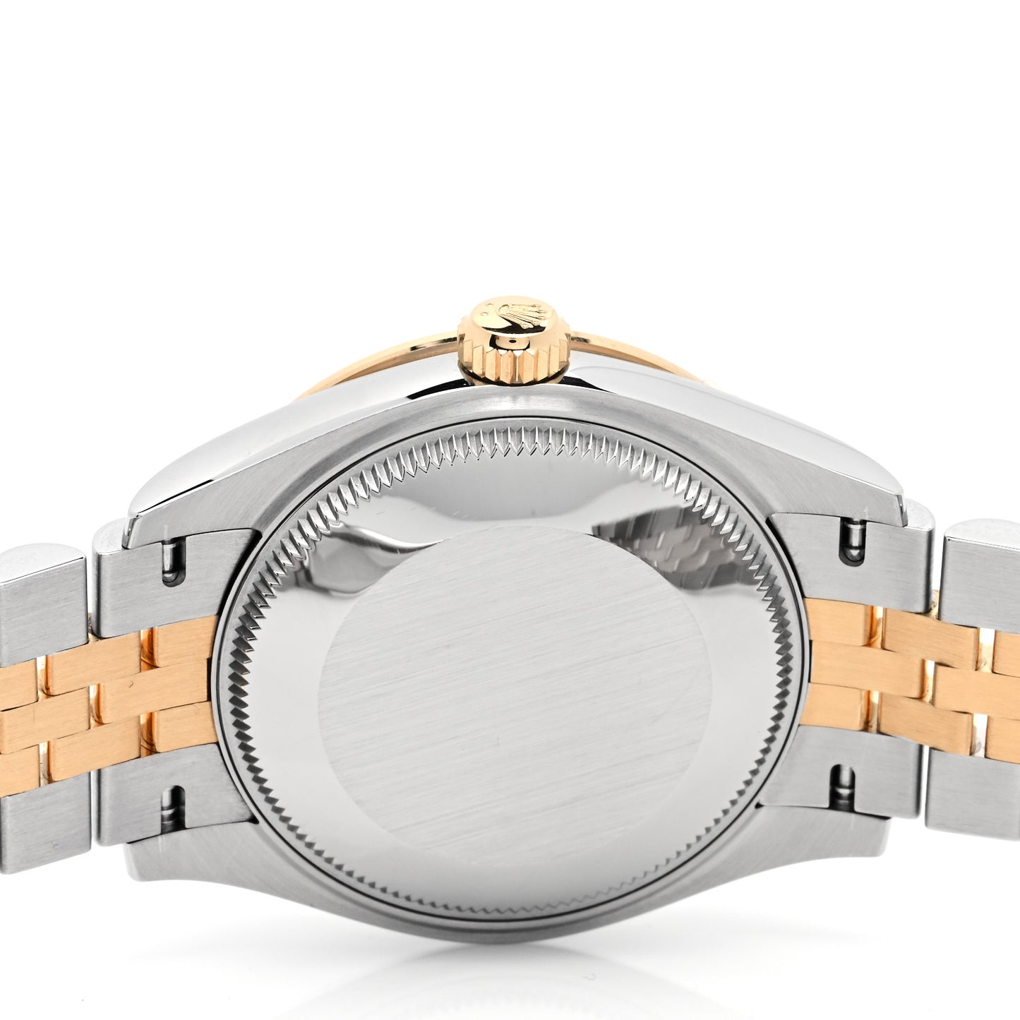 Stainless Steel 18K Yellow Gold Diamond Bezel 31mm Oyster Perpetual Datejust Watch Champagne 278383RBR